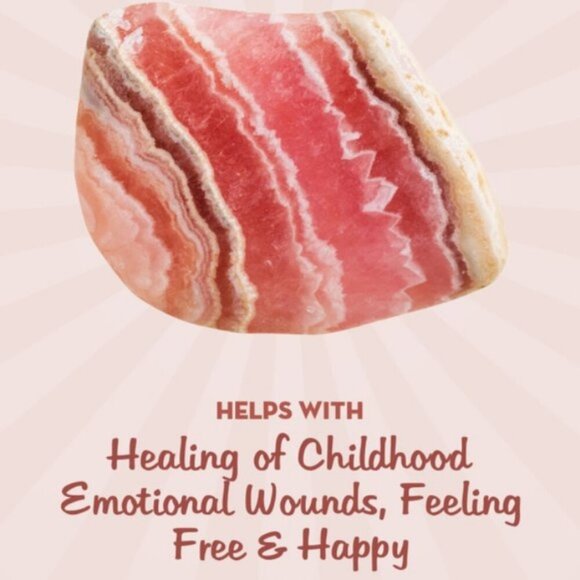 Copper Wire Wrapped Rhodochrosite Pendant! Self Love Femininity Watermelon Pink - Picture 3 of 8